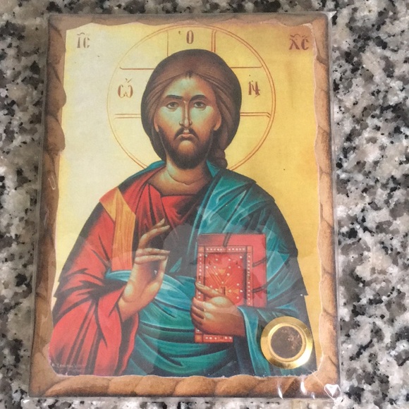 Holy Icon of Jesus - Solid Olive Wood, Gold Accents, Blessed by Russian Church - Picture 7 of 7